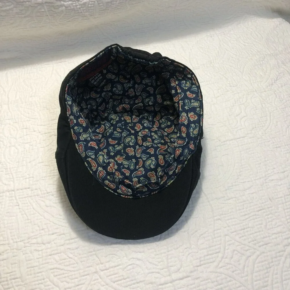 Wonderfful Fashon Flat Cap Cotton With Paisley Lining One Size 100% Cotton
